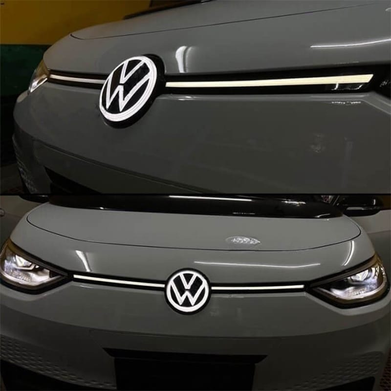 VW illuminated Logo and Led Stripes