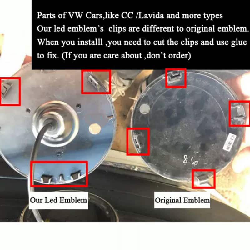 Dynamic VW Led Emblem