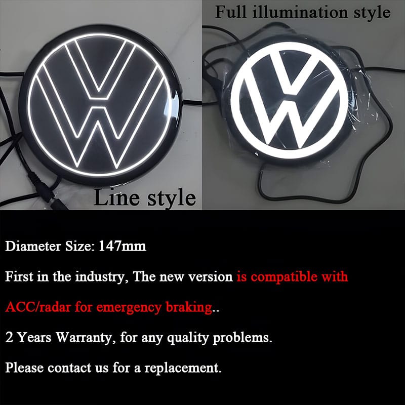 VW Light up Emblem