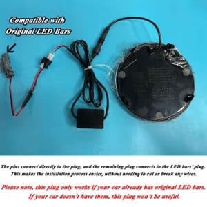 VW LED Bar Plug Connector for easy installation of the VW LED emblem