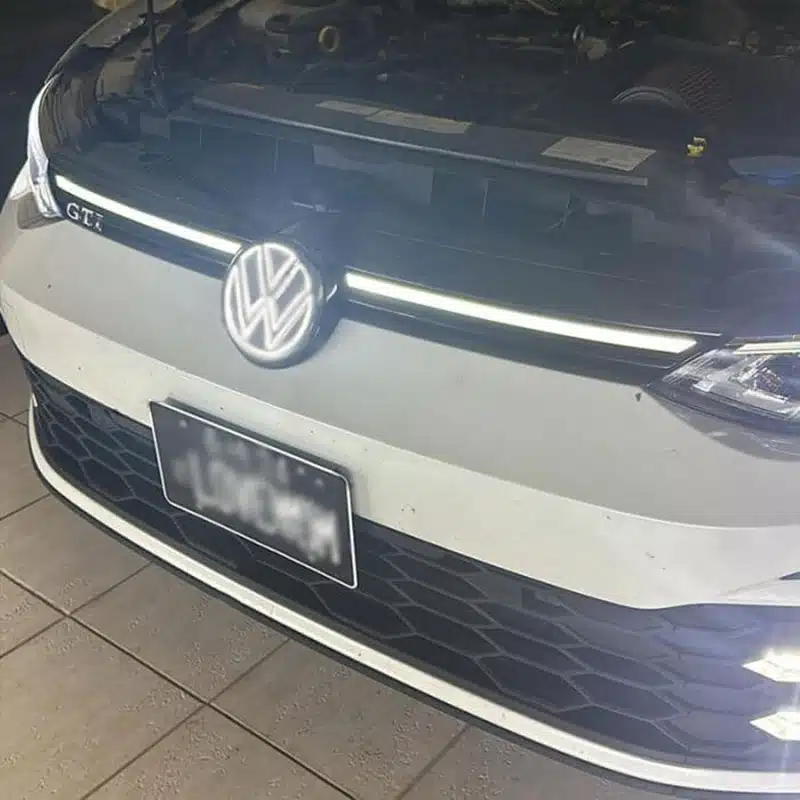 Dynamic VW Rear Emblem Light - Black And Silver