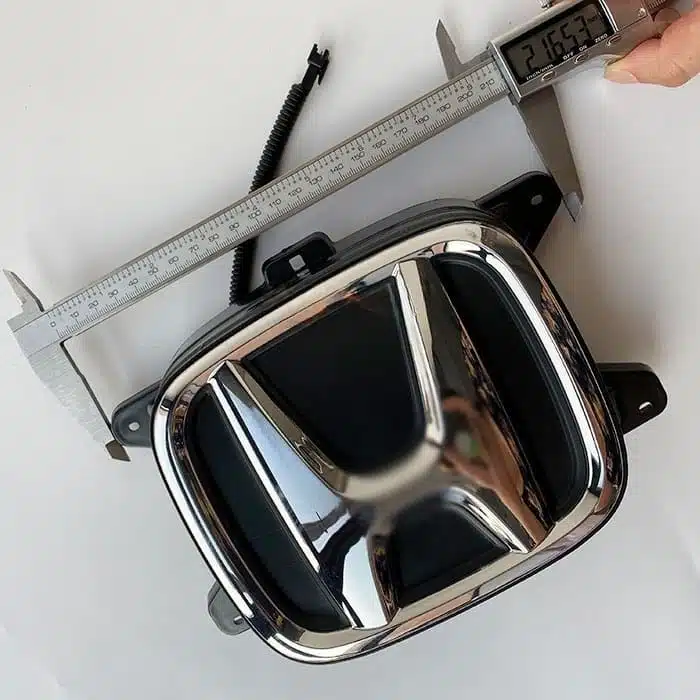 Honda Elysion LED emblem — silver chrome-plated finish, illuminated H badge