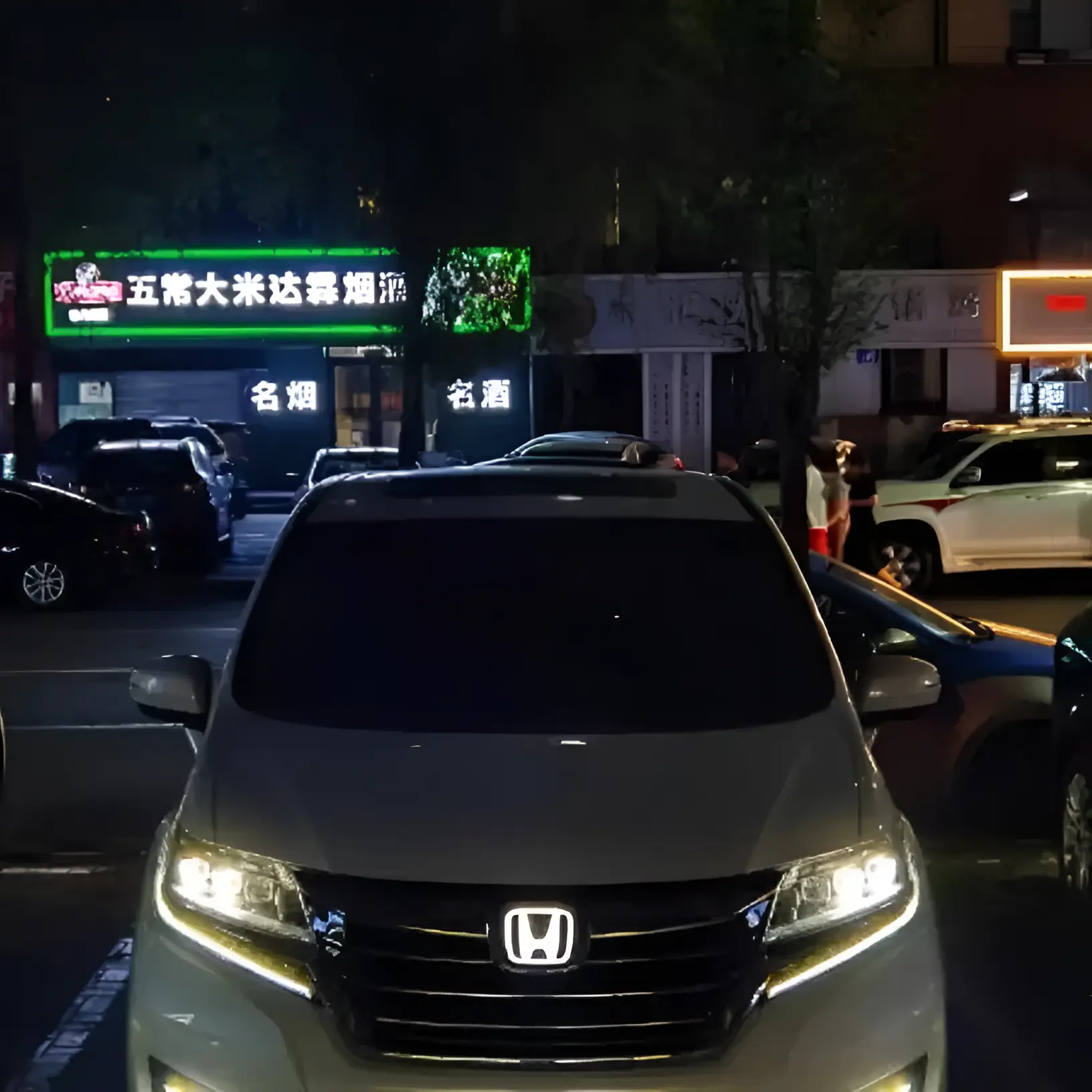 Honda Elysion Light Up Emblem-White LED illumination
