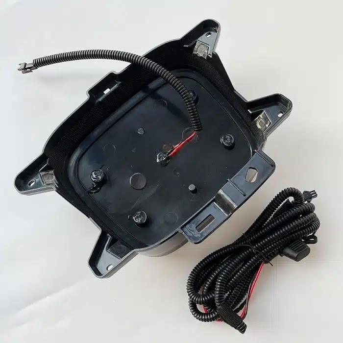 Honda Elysion LED emblem — wiring harness and connector clips detail