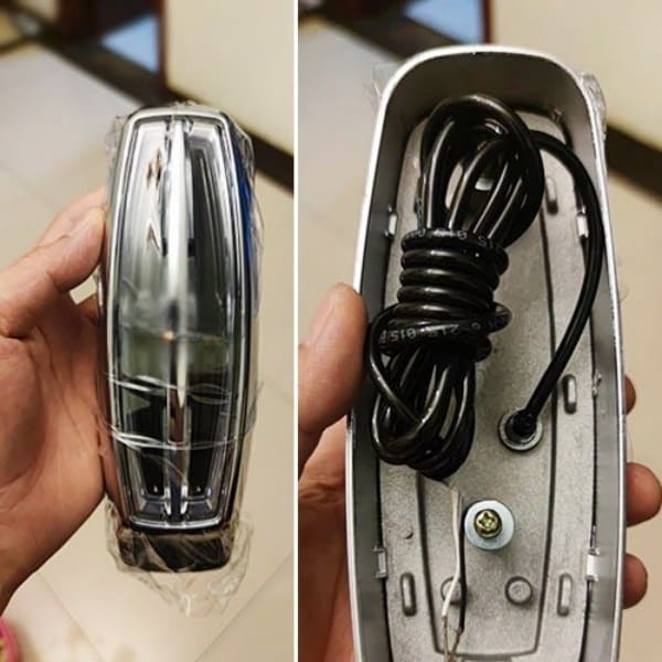 Lincoln MKC light up emblem — wiring harness and connector detail