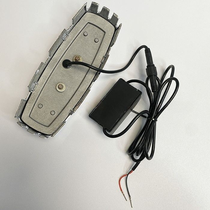Lincoln MKZ LED emblem — wiring harness and mounting detail