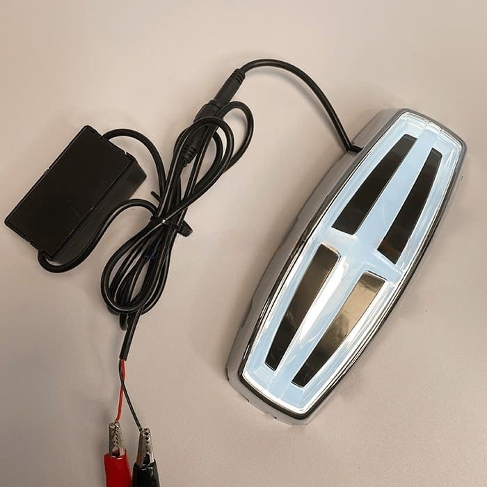Lincoln MKZ light up emblem 2017–2021 — white LED, front view