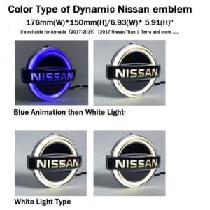 Black Nissan Emblem Light