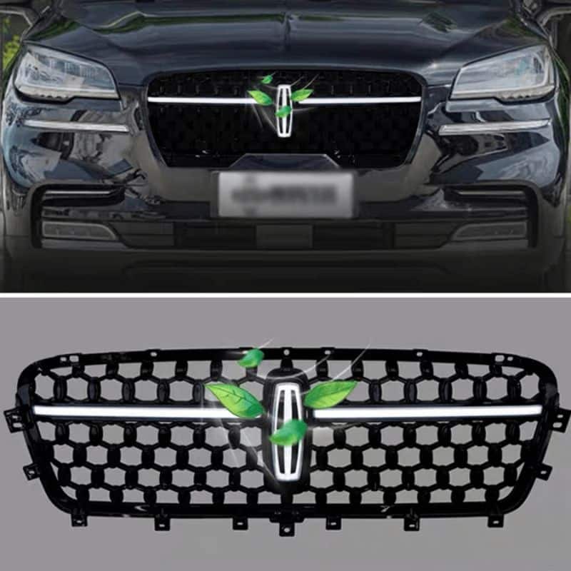Lincoln Corsair LED grille and illuminated emblem — silver finish, dynamic light effect
