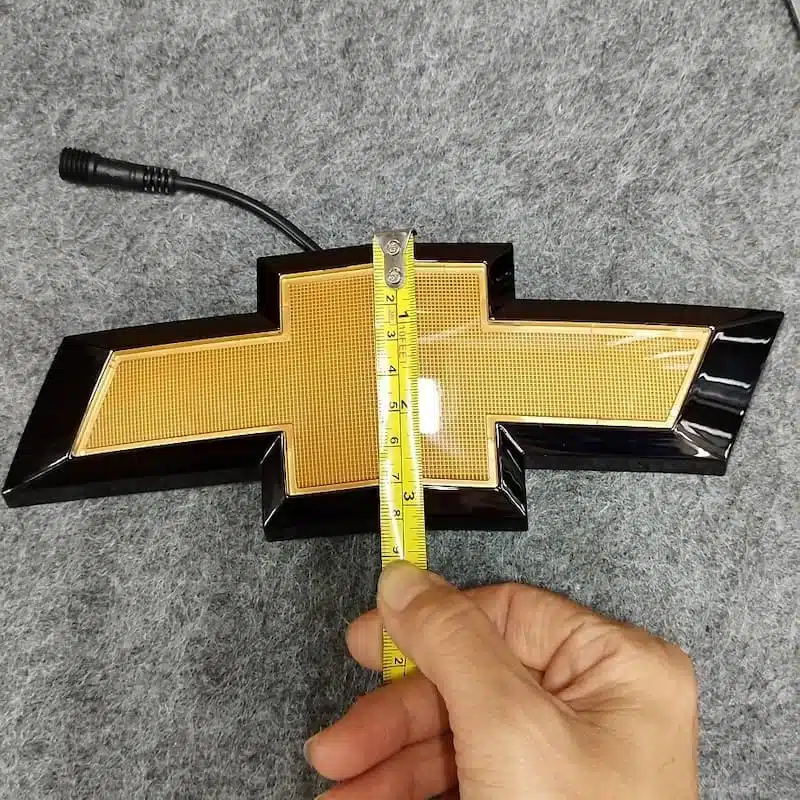 Chevy Emblem Size with width