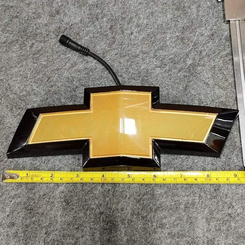 Chevy emblem size with length