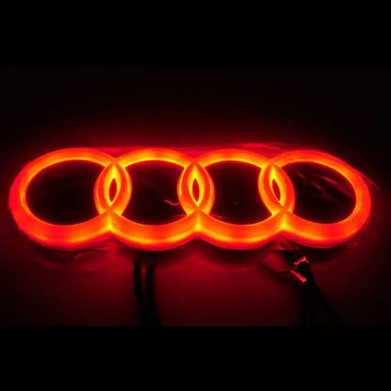 Red LED Audi Rear Emblem