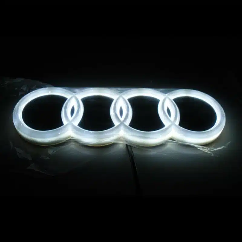 White LED Audi Rear Emblem